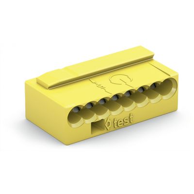 Złączka instalacyjna MIKRO 8x 0,6-0,8mm2 żółta 243-508 /50szt./ WAGO (243-508)