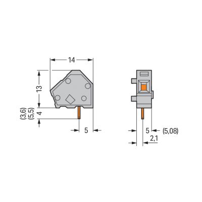 modularna złączka do płytek drukowanych (236-715)