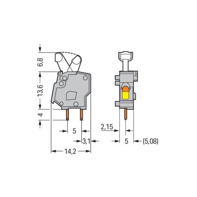 modularna złączka do płytek drukowanych (257-740)