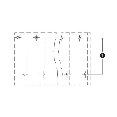 Listwa do płytek drukowanych 2-piętrowa 3-biegunowa szara raster 7,5mm 736-553 /84szt./ WAGO (736-553)