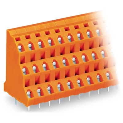 Listwa do płytek drukowanych 3-piętrowa 3-biegunowa pomarańczowa raster 7,62mm 737-653 /48szt./ WAGO (737-653)