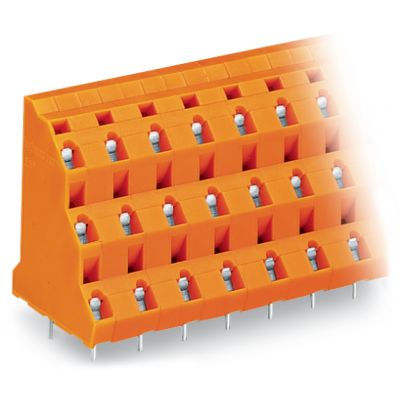 Listwa do płytek drukowanych 3-piętrowa 2-biegunowa pomarańczowa raster 10,16mm 737-852 /64szt./ WAGO (737-852)
