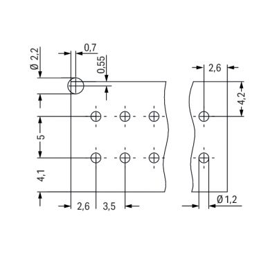 MCS-MINI wtyk 2-rzędowy 5 x 2-bieg. raster 3,5 mm (713-1405)