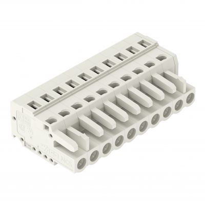 Gniazdo MCS-MIDI Classic 10-biegunowe jasnoszare raster 5mm 721-110/026-000 /50szt./ WAGO (721-110/026-000)