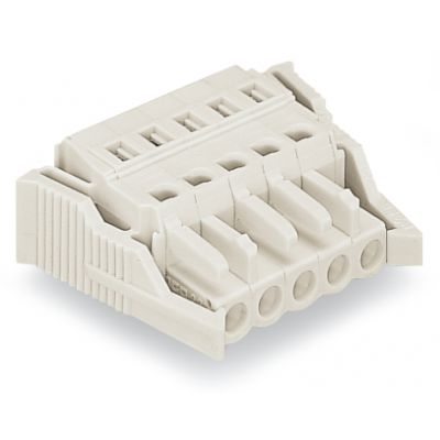 Gniazdo MCS-MIDI Classic 5-biegunowe jasnoszare raster 5mm 721-105/037-000 /50szt./ WAGO (721-105/037-000)