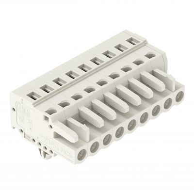 Gniazdo MCS-MIDI Classic 9-biegunowe jasnoszare raster 5mm 721-109/008-000 /50szt./ WAGO (721-109/008-000)