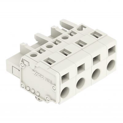 Gniazdo MCS-MIDI Classic 4-biegunowe jasnoszare raster 7,5mm 721-204/008-000 /50szt./ WAGO (721-204/008-000)