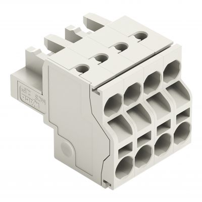 Gniazdo MCS-MIDI Classic 4-biegunowe jasnoszare raster 5mm 721-2104/026-000 /100szt./ WAGO (721-2104/026-000)