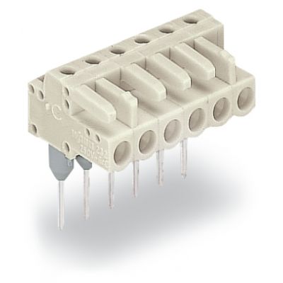 Gniazdo MCS-MIDI Classic 2-biegunowe jasnoszare raster 5mm 722-232/005-000 /100szt./ WAGO (722-232/005-000)