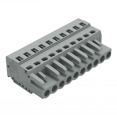 Gniazdo MCS-MIDI Classic 10-biegunowe szare raster 5mm 231-110/026-000 /50szt./ WAGO (231-110/026-000)