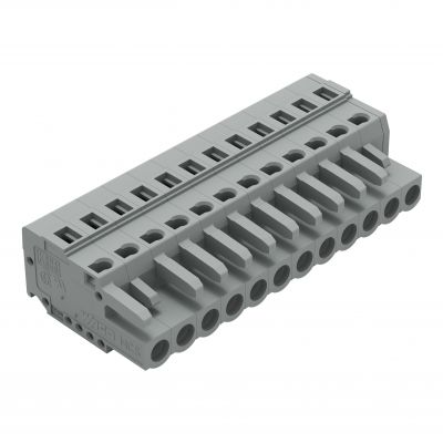 Gniazdo MCS-MIDI Classic 12-biegunowe szare raster 5mm 231-112/026-000 /25szt./ WAGO (231-112/026-000)