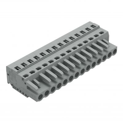 Gniazdo MCS-MIDI Classic 14-biegunowe szare raster 5mm 231-114/026-000 /25szt./ WAGO (231-114/026-000)