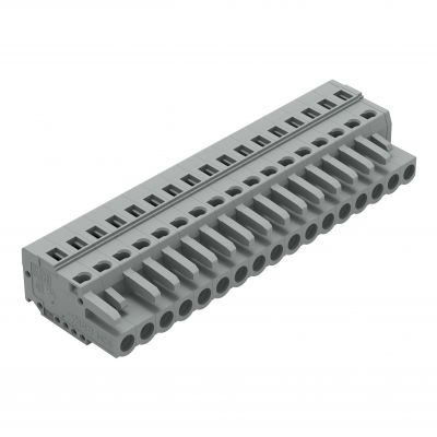 Gniazdo MCS-MIDI Classic 17-biegunowe szare raster 5mm 231-117/026-000 /25szt./ WAGO (231-117/026-000)