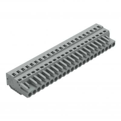 Gniazdo MCS-MIDI Classic 22-biegunowe szare raster 5mm 231-122/026-000 /10szt./ WAGO (231-122/026-000)