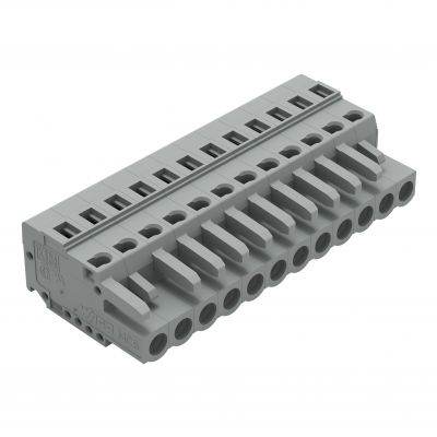 Gniazdo MCS-MIDI Classic 12-biegunowe szare raster 5mm 231-112/102-000 /25szt./ WAGO (231-112/102-000)