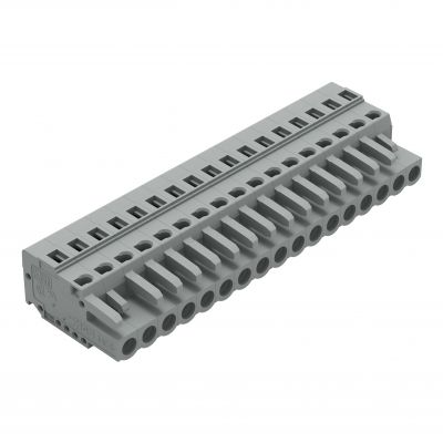 Gniazdo MCS-MIDI Classic 17-biegunowe szare raster 5mm 231-117/102-000 /25szt./ WAGO (231-117/102-000)