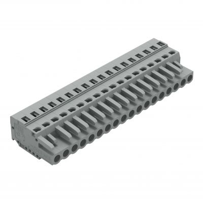 Gniazdo MCS-MIDI Classic 18-biegunowe szare raster 5mm 231-118/102-000 /25szt./ WAGO (231-118/102-000)