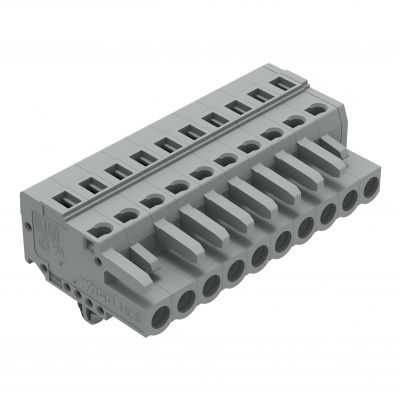 Gniazdo MCS-MIDI Classic 10-biegunowe szare raster 5mm 231-110/008-000 /50szt./ WAGO (231-110/008-000)