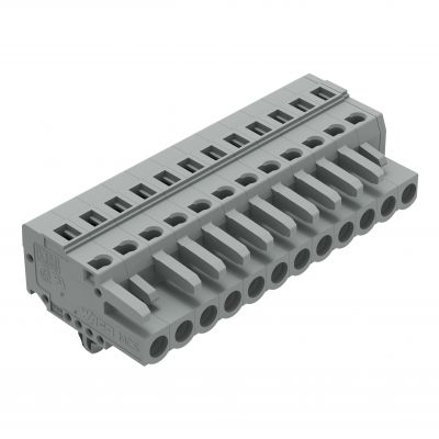 Gniazdo MCS-MIDI Classic 12-biegunowe szare raster 5mm 231-112/008-000 /25szt./ WAGO (231-112/008-000)