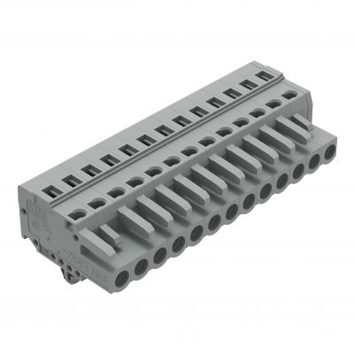 Gniazdo MCS-MIDI Classic 13-biegunowe szare raster 5mm 231-113/008-000 /25szt./ WAGO (231-113/008-000)