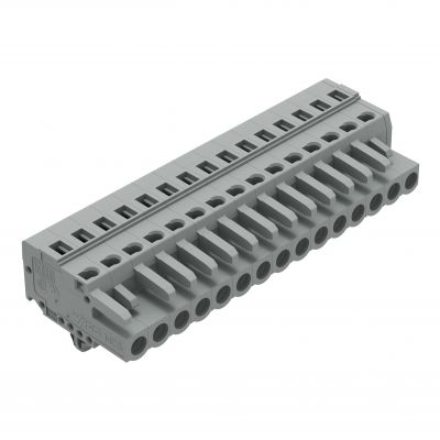 Gniazdo MCS-MIDI Classic 15-biegunowe szare raster 5mm 231-115/008-000 /25szt./ WAGO (231-115/008-000)