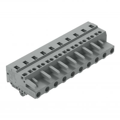 Gniazdo MCS-MIDI Classic 10-biegunowe szare raster 7,5mm 231-210/008-000 /25szt./ WAGO (231-210/008-000)