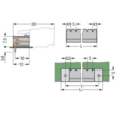 MCS-MIDI Classic wtyk 19-biegunowy czarny raster 5 mm (231-449/001-000)