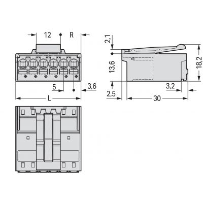 Wtyk picoMAX raster 5mm 2-biegunoweunowy 2092-1522/002-000 /200szt./ WAGO (2092-1522/002-000)