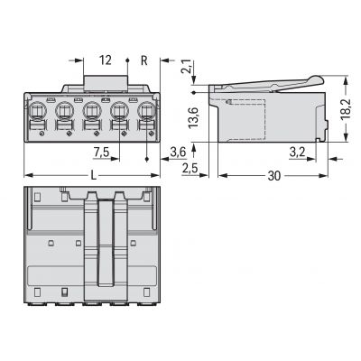 Wtyk picoMAX raster 7,5mm 3-biegunoweunowy 2092-3523/002-000 /100szt./ WAGO (2092-3523/002-000)