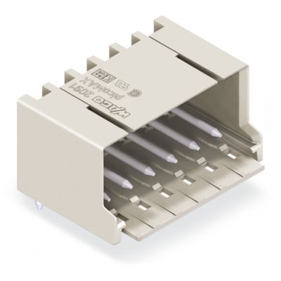 Wtyk picoMAX raster 3,5mm 4-biegunowy z kątowymi pinami lutowniczymi 2091-1424 /200szt./ WAGO (2091-1424)