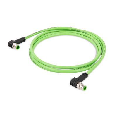 Przewód ETHERNET wtyczka kątowa / wtyczka kątowa M12 5m 756-1204/060-050 WAGO (756-1204/060-050)