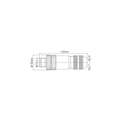 wtyczka prosta M12 PROFIBUS (756-9401/060-000)