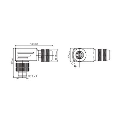 wtyczka prosta M12 PROFIBUS (756-9403/060-000)