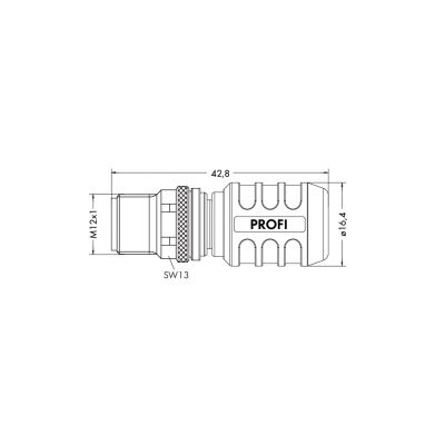 Terminator M12 PROFIBUS 756-9405/060-000 WAGO (756-9405/060-000)