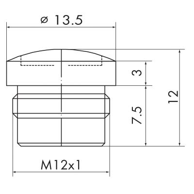 Zaślepka M12 756-8102 /10szt./ WAGO (756-8102)