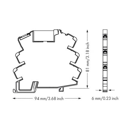 moduł przekaźnikowy 6 mm/230 V AC 1p RC (857-358/006-000)