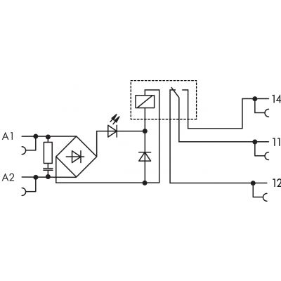 moduł przekaźnikowy 6 mm/230 V AC 1p RC (857-358/006-000)