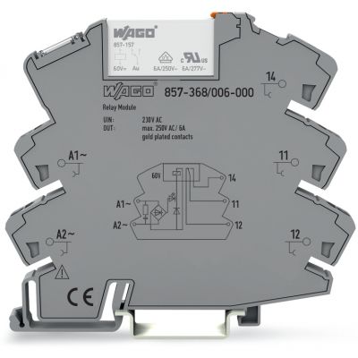 moduł przekaźnikowy 6 mm/230 V AC 1p RC AU (857-368/006-000)