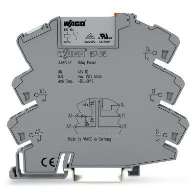 JUMPFLEX podstawka z przekaźnikiem 48V DC 1p (857-305)