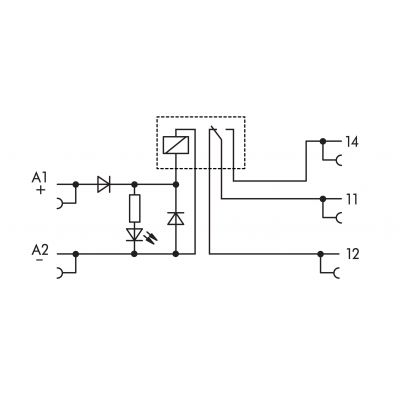 JUMPFLEX podstawka z przekaźnikiem 48V DC 1p (857-305)