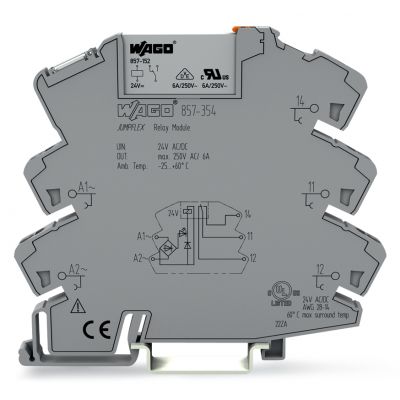 Podstawka z przekaźnikiem JUMPFLEX 24V AC/DC 1p 857-354 WAGO (857-354)