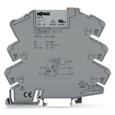 Podstawka z przekaźnikiem JUMPFLEX 115V AC/DC 1p 857-357 WAGO (857-357)