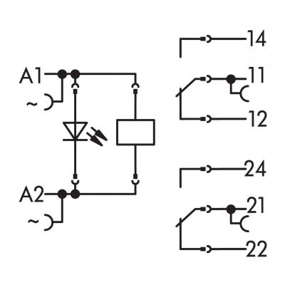 Podstawka z przekaźnikiem 115V AC 2p 788-515 WAGO (788-515)