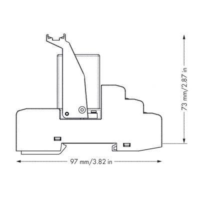 podstawka z wtykanym przekaźnikiem przemysłowym 24 V DC (858-355)