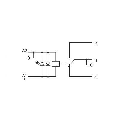 przekaźnik separacyjny z 1 zestykiem przełącznym (1p) (859-386)