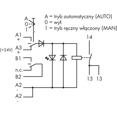 moduł przekaźnikowy w obudowie modułowej, 24 V DC 1p (789-324)