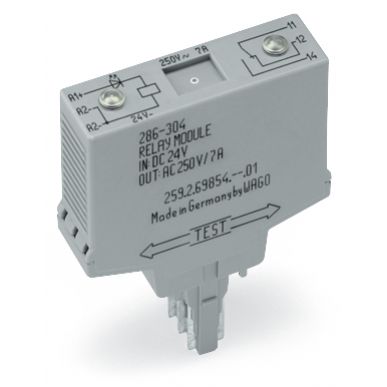 Moduł przekaźnikowy 15mm 230V AC/DC 1p 286-508 WAGO (286-508)