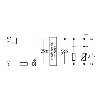 Złączka z optoseparatorem 24V DC / 230V AC / 0,5A / RC 859-734 WAGO (859-734)