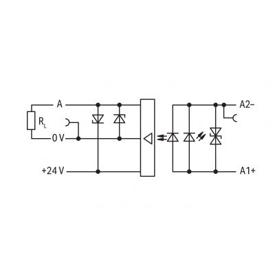 Złączka z optoseparatorem 5V DC / 24V DC / 0,1A / 100kHz 859-753 WAGO (859-753)