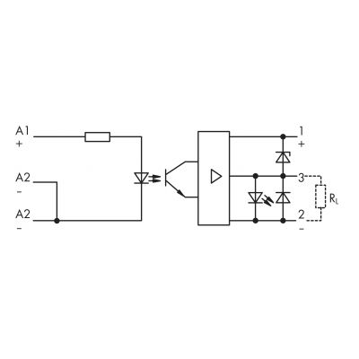 Optoseparator 15mm 24V DC / 24V DC 4A 286-723 WAGO (286-723)